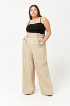 Forever21 Plus Size Paperbag-waist Wide-leg Pants