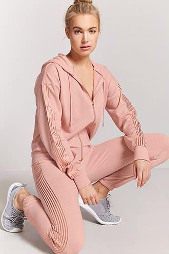 Forever21 Active Metallic Stripe Pants