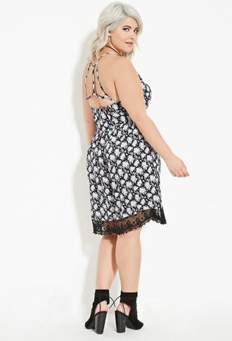 Forever21 Plus Women's  Plus Size Floral Cami Dress