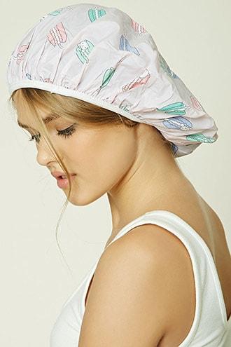 Forever21 Macaroon Cat Print Shower Cap