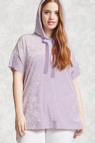 Forever21 Plus Sized Velvet Hoodie