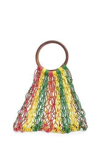 Forever21 Colorblock Open-knit Satchel