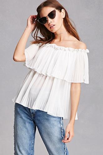 Forever21 Haute Rogue Flounce Top