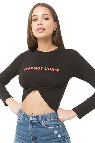 Forever21 Hugs Graphic Top