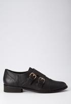 Forever21 Faux Leather Buckled Oxfords