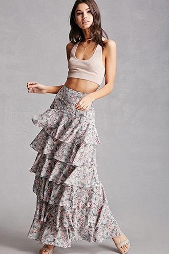 Forever21 Pixie & Diamond Floral Skirt