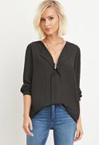 Forever21 Ruffle-front Blouse