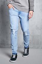Forever21 Distressed Released Hem Jeans