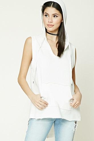 Forever21 High-low Vented Hoodie