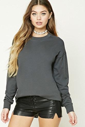 Forever21 Cotton Dropped-sleeve Tee