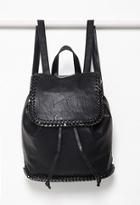 Forever21 Faux Leather Chained Backpack (black)