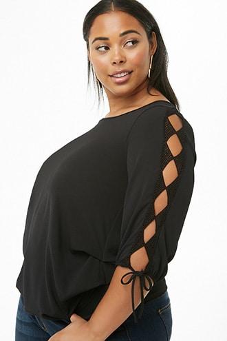 Forever21 Plus Size Diamond Cutout Top