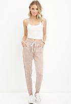 Forever21 Women's  Marled French Terry Sweatpants (rust)
