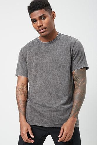 Forever21 Burnout Crew Neck Tee