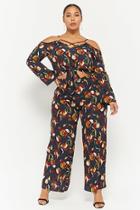 Forever21 Plus Size Floral Print Wide-leg Pants