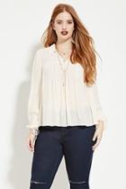 Forever21 Plus Size Self-tie Shirred Top