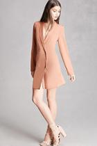 Forever21 Satin Double-breasted Jacket