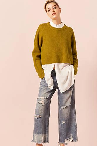 Forever21 High-low Knit Sweater