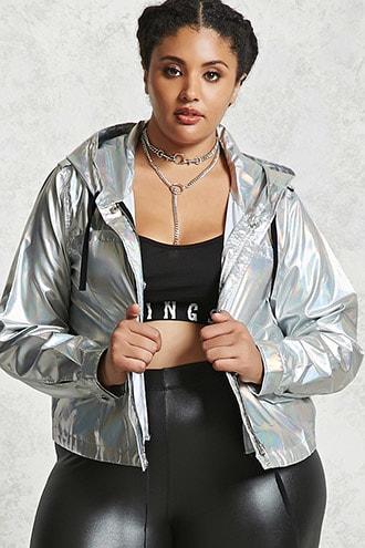 Forever21 Plus Size Iridescent Jacket