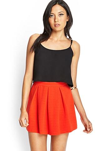 Forever21 Ribbed A-line Skirt