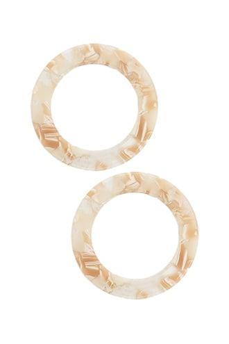 Forever21 Marble Hoop Drop Earrings