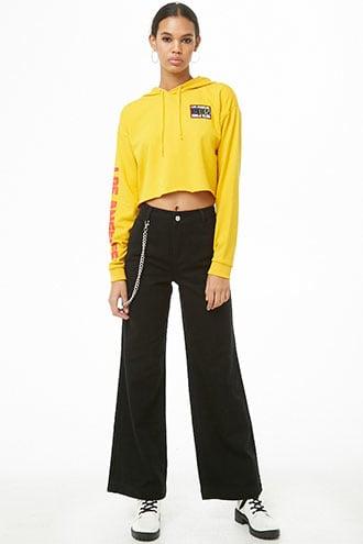 Forever21 Wallet Chain Wide-leg Jeans