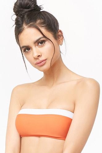 Forever21 Contrast Bandeau Bikini Top