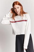 Forever21 French Terry Stripe Pullover