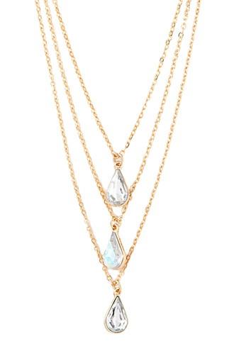 Forever21 Drop Pendant Layered Necklace