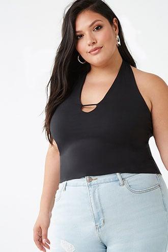 Forever21 Plus Size Cutout Halter Top