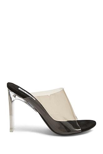 Forever21 Transparent Slide Heels