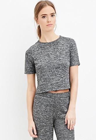 Forever21 Boxy Marled Knit Top