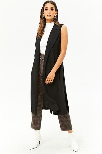 Forever21 Side-slit Longline Vest