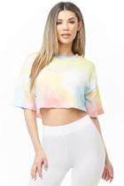 Forever21 Tie-dye Cropped Tee