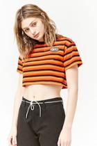 Forever21 Striped Romance Patch Tee