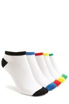 Forever21 Contrast Trim Ankle Socks - 5 Pack