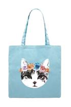 Forever21 Flower Crown Cat Tote Bag