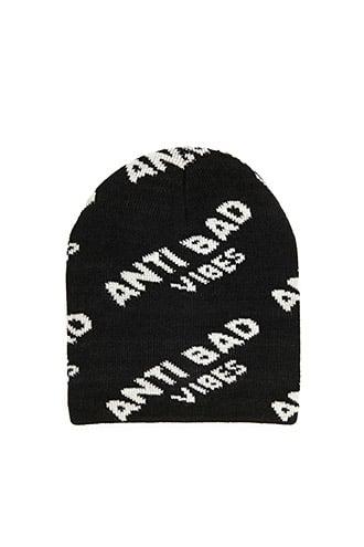 Forever21 Anti Bad Vibes Graphic Beanie