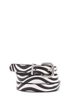 Forever21 Zebra Print Skinny Belt