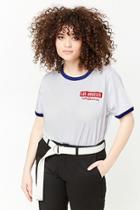 Forever21 Plus Size Los Angeles California Ringer Tee