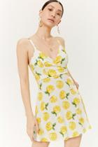 Forever21 Lemon Print Mini Dress