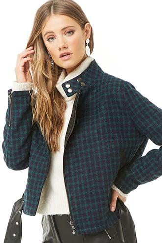 Forever21 Grid Print Jacket