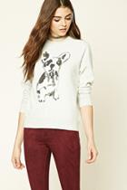 Forever21 Women's  French Bulldog Sweatshirt