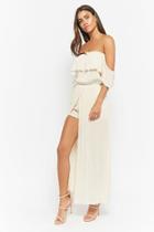 Forever21 Flounce Off-the-shoulder Jumpsuit