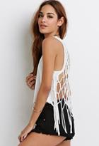 Forever21 Macram&eacute;-back Tank