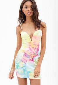Forever21 Tie-dye Bodycon Cami Dress