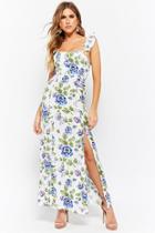Forever21 Floral Ruffle-strap Maxi Dress