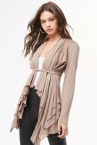 Forever21 Combo Flounce Cardigan