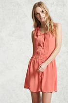 Forever21 Textured Peter Pan Collar Dress