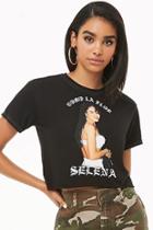 Forever21 Selena Raw-cut Hem Graphic Tee